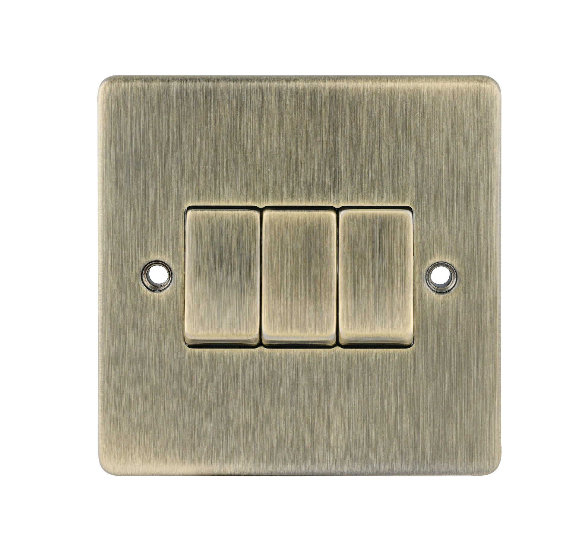 Niglon D-SP632-ABM 3 Gang 2 Way Switch Antique Brass