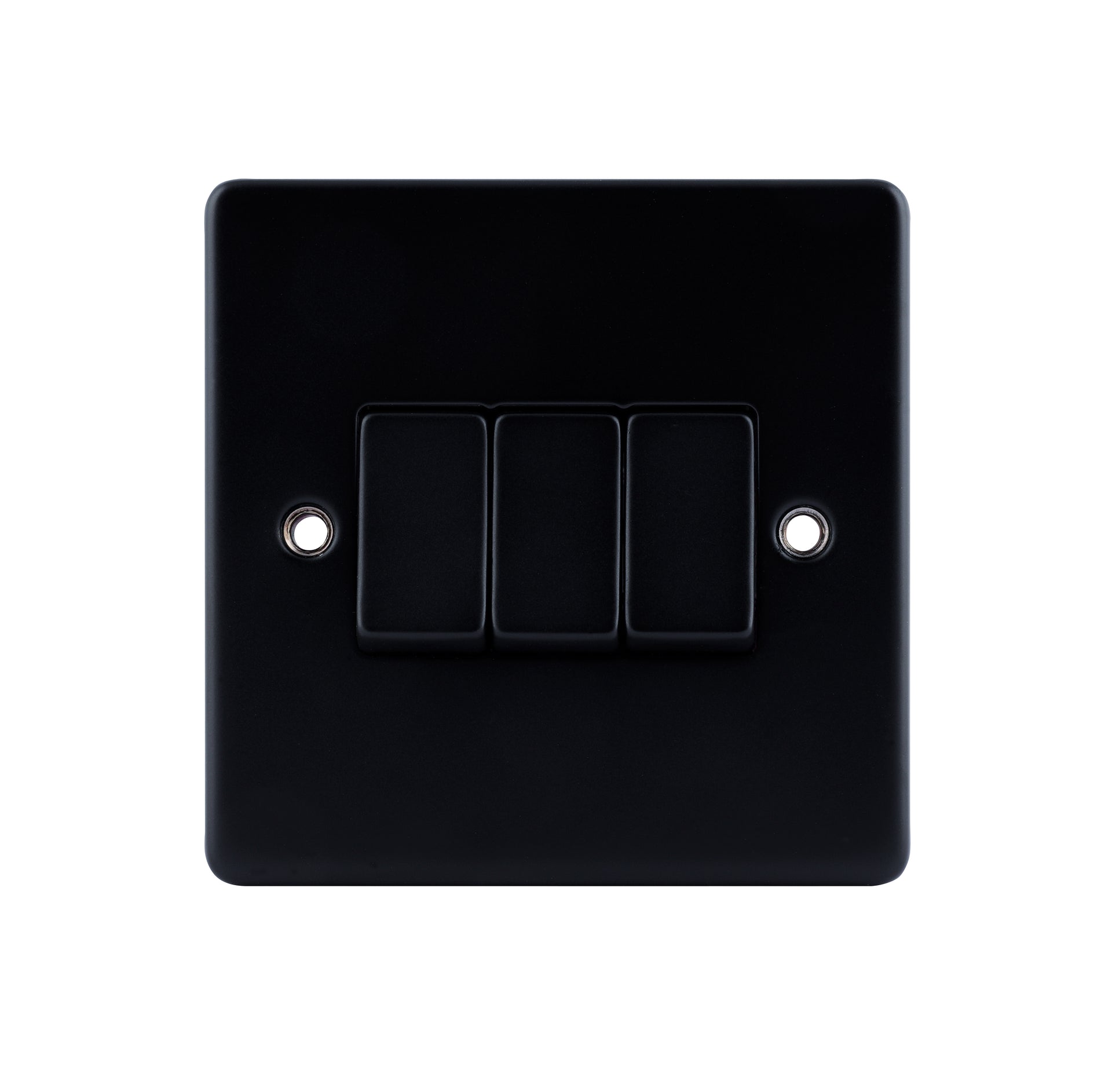 Niglon D-SP632-MBM 3 Gang 2 Way Switch Matt Black
