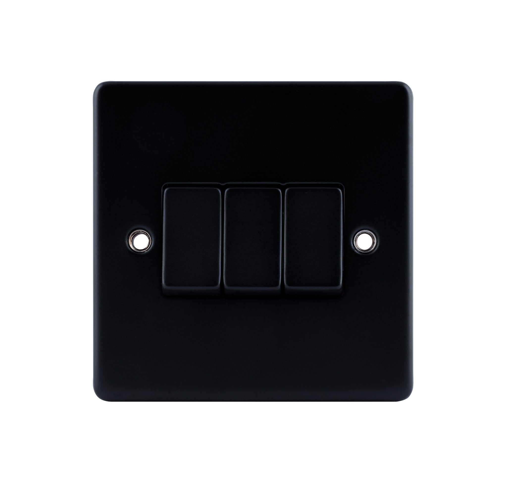 Niglon D-SP632-MBM 3 Gang 2 Way Switch Matt Black