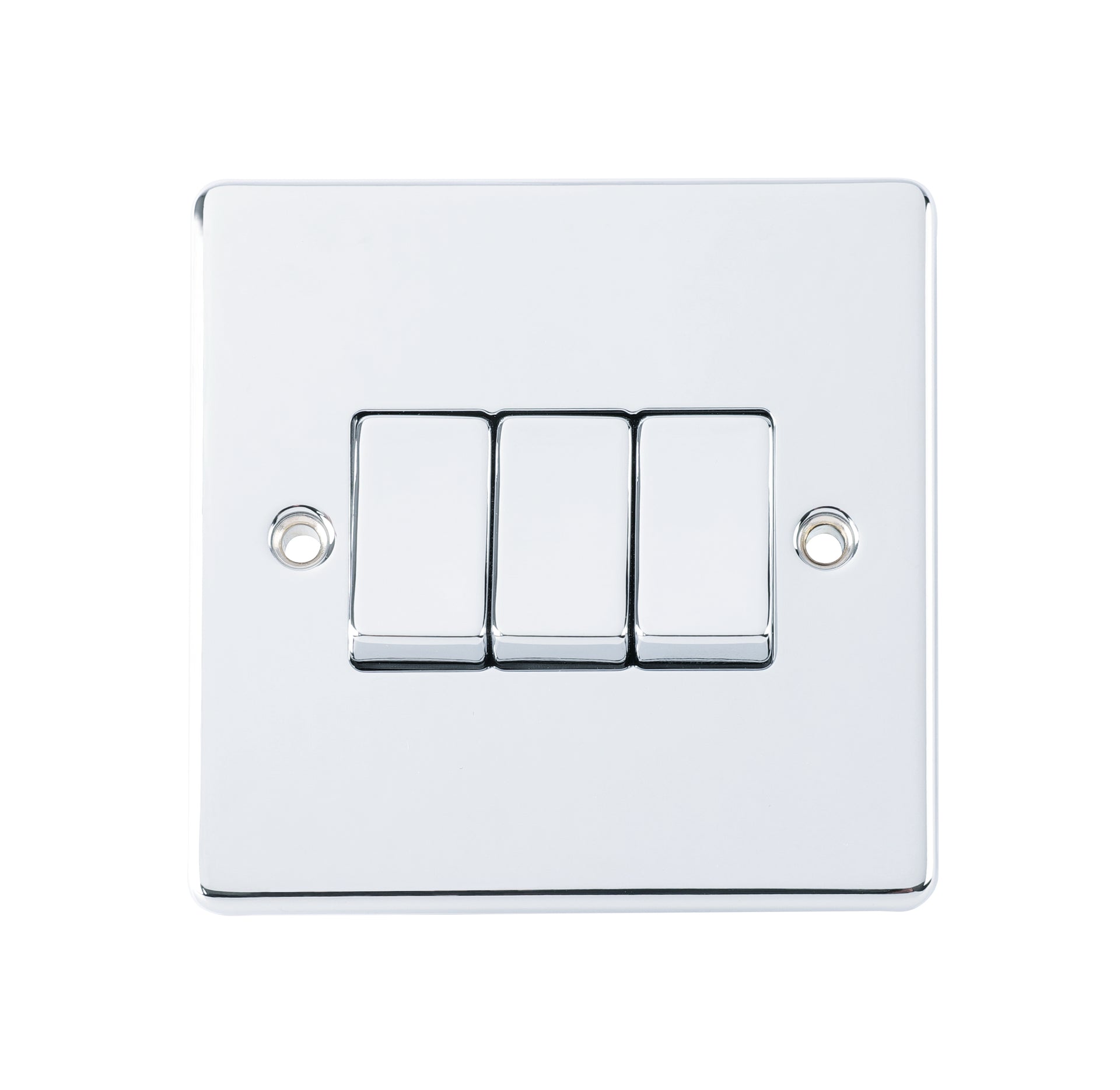 Niglon D-SP632-PCM 3 Gang 2 Way Switch Polished Chrome
