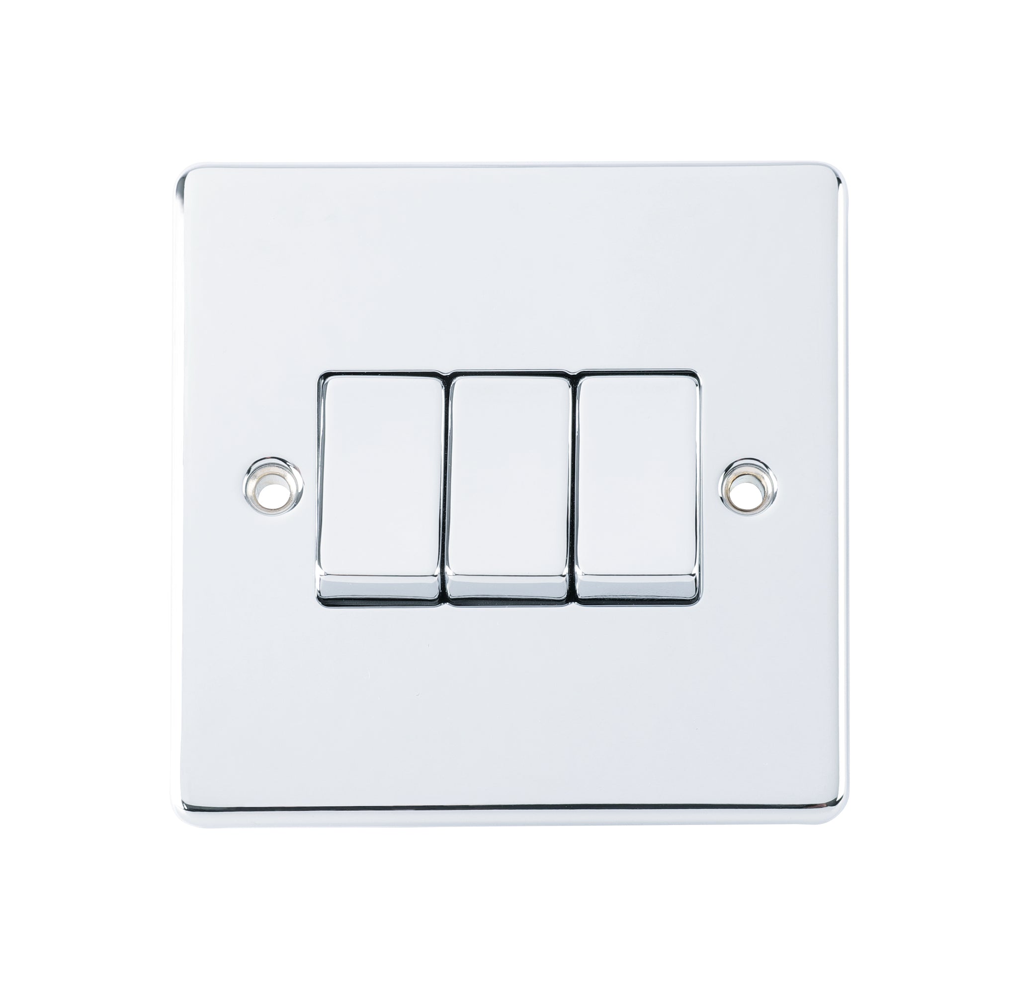 Niglon D-SP632-PCM 3 Gang 2 Way Switch Polished Chrome
