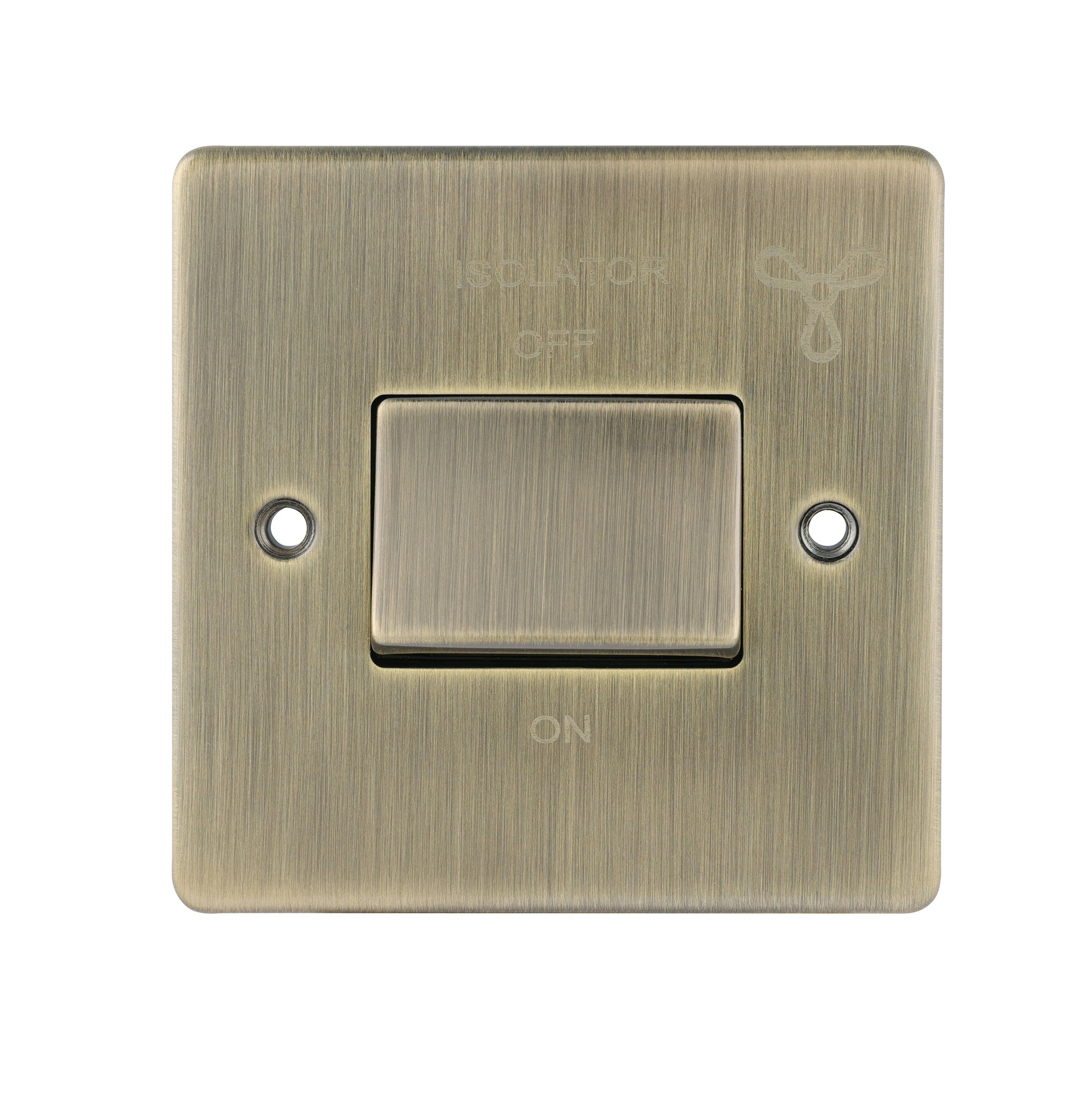 Niglon D-SP6FAN-ABM 1 Gang TP Fan Isolator Switch Antique Brass