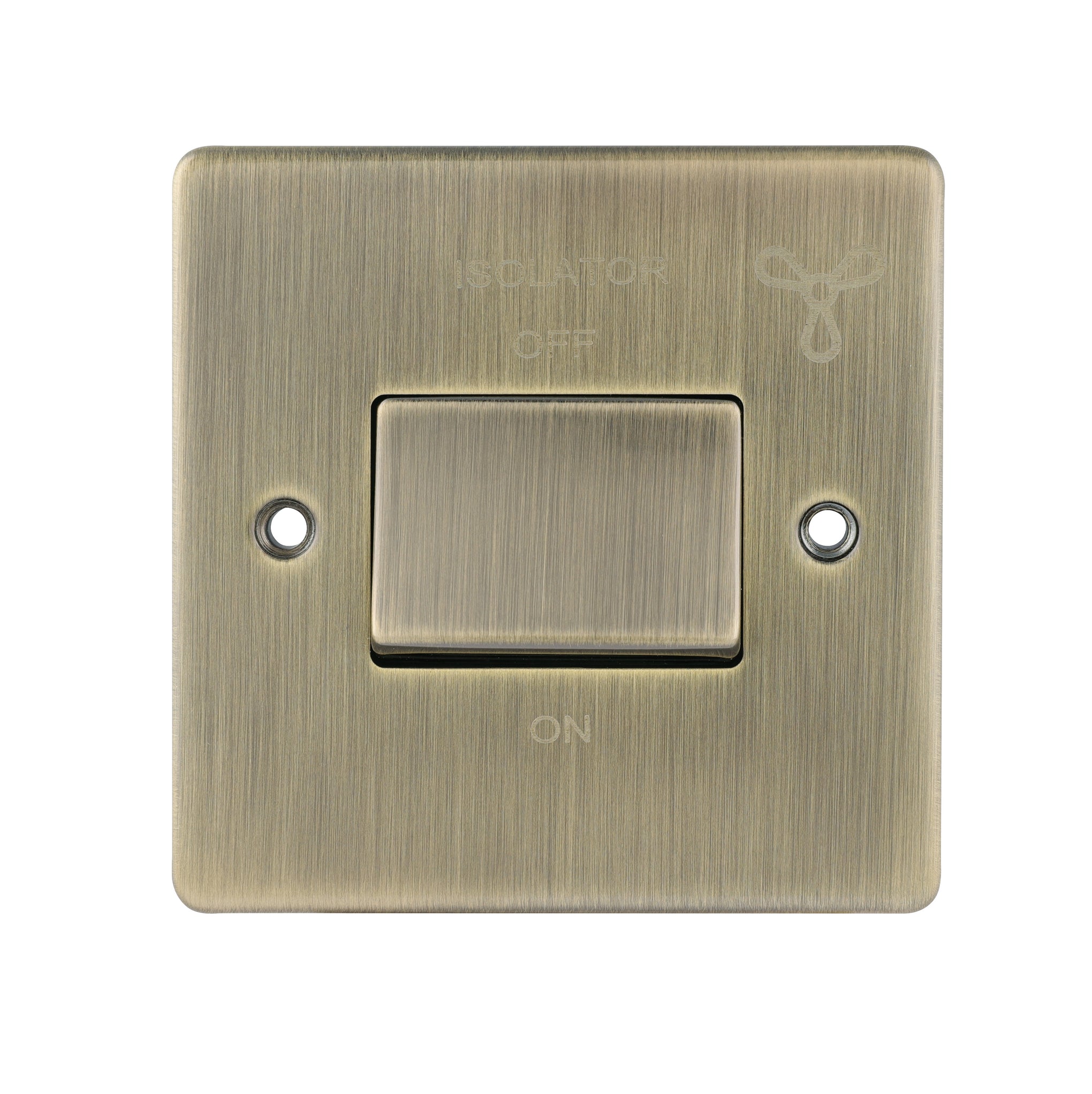 Niglon D-SP6FAN-ABM 1 Gang TP Fan Isolator Switch Antique Brass