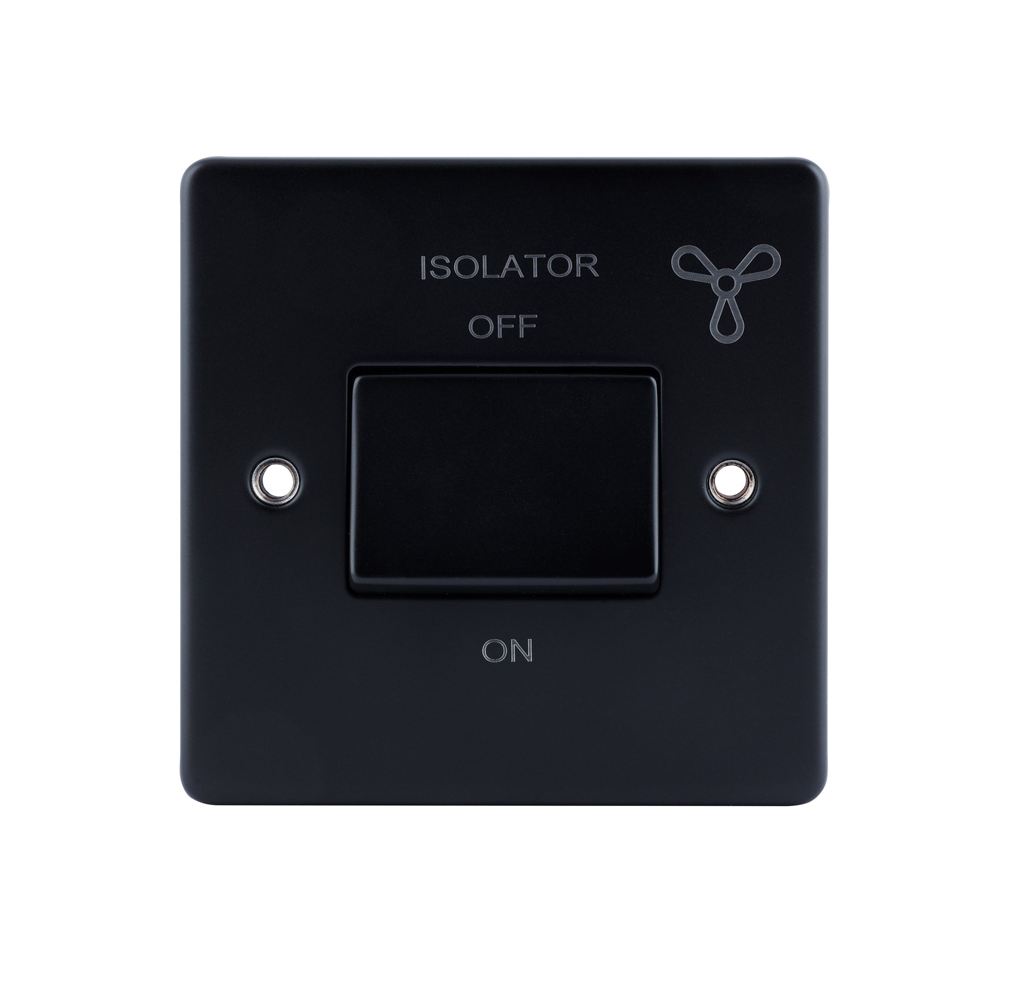 Niglon D-SP6FAN-MBM 1 Gang TP Fan Isolator Switch Matt Black