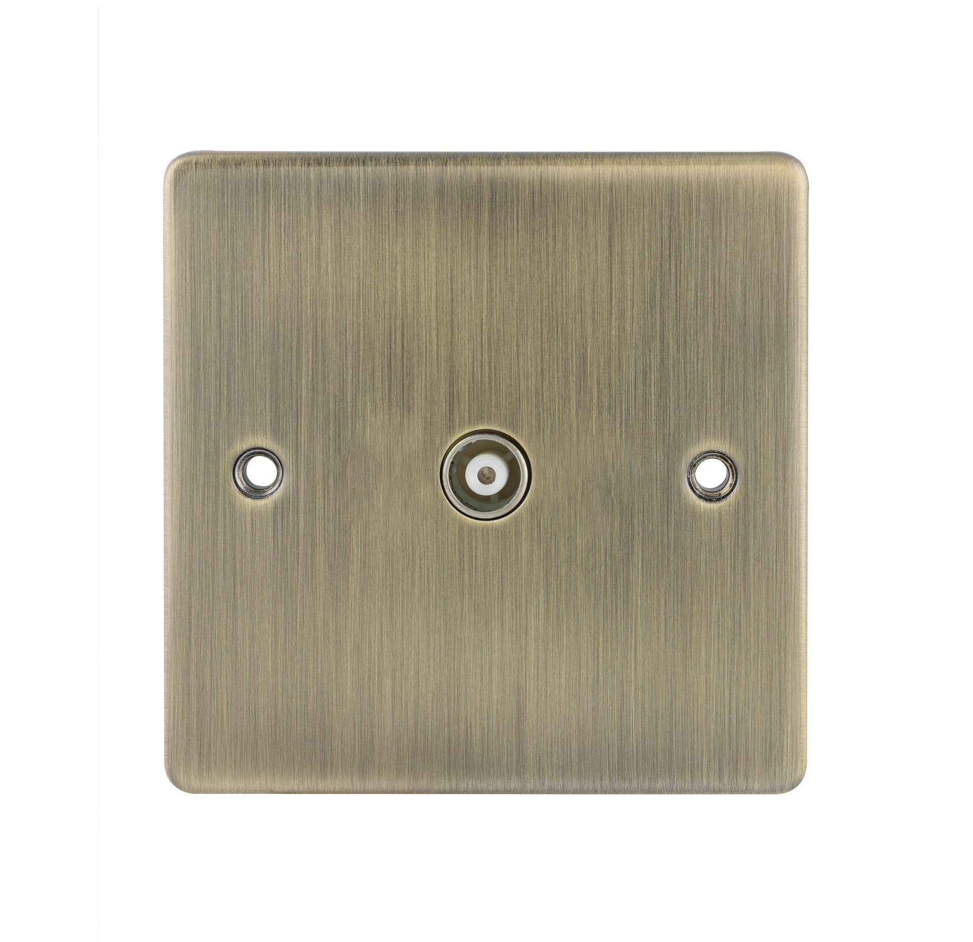 Niglon D-TV1-ABB 1 Gang TV / FM Outlet Antique Brass