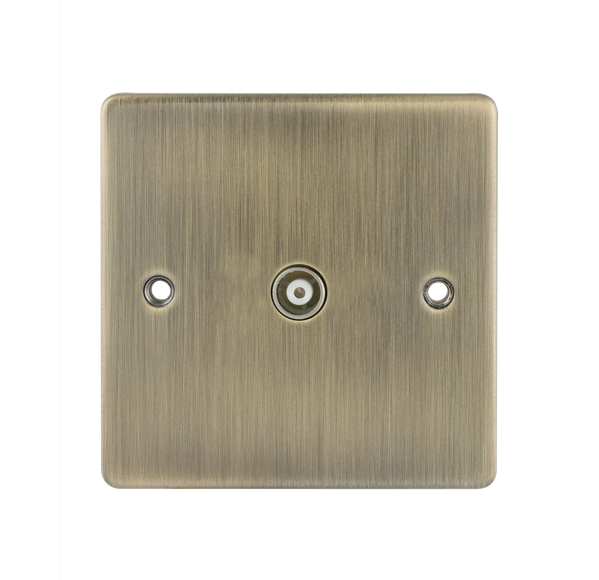 Niglon D-TV1-ABB 1 Gang TV / FM Outlet Antique Brass