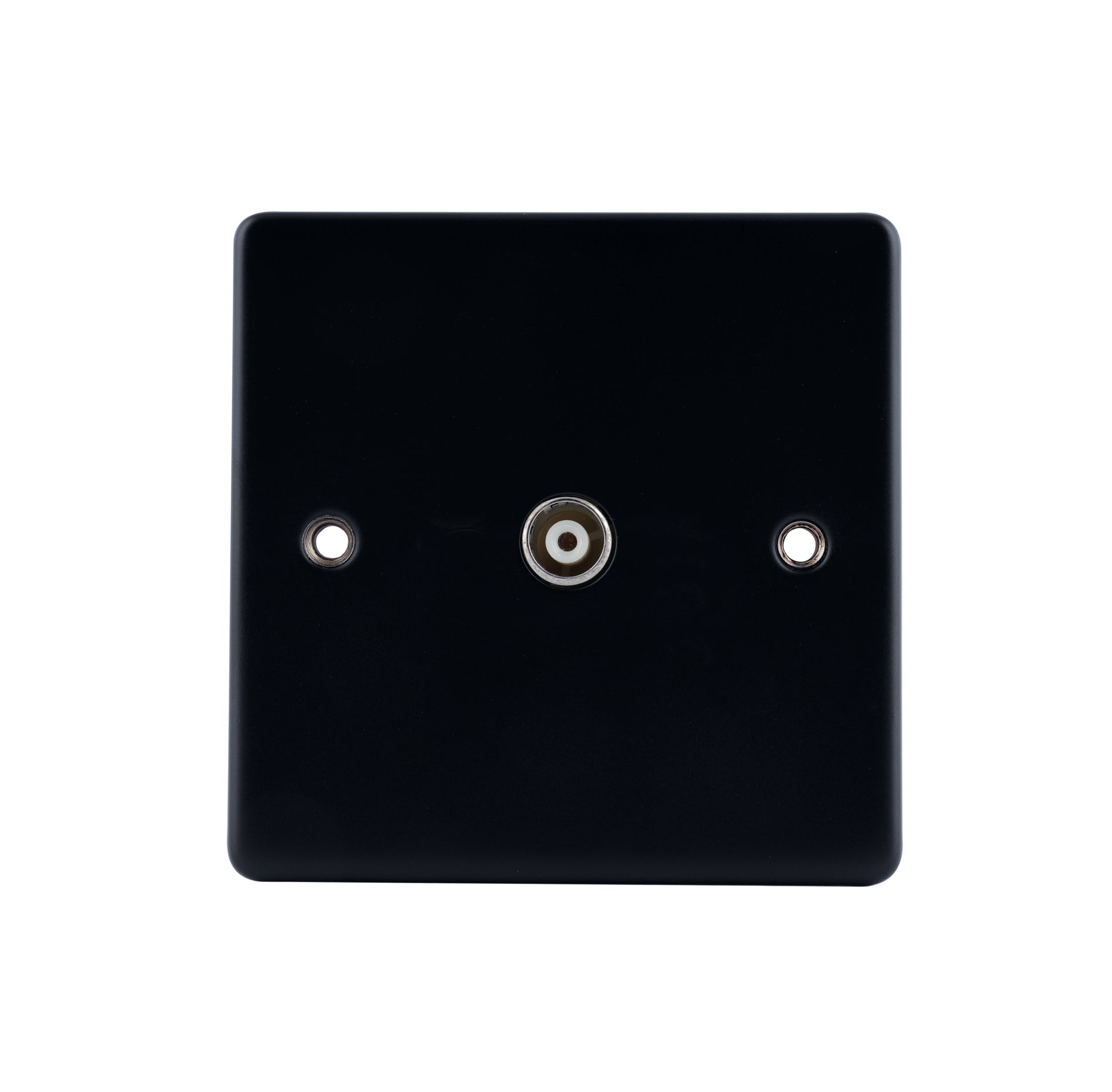 Niglon D-TV1-MBB 1 Gang TV / FM Outlet Matt Black