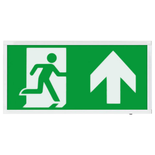 ESP D120UWH Duceri 3W LED Maintained Emergency Exit Sign with Up Legend 5500K IP20 White