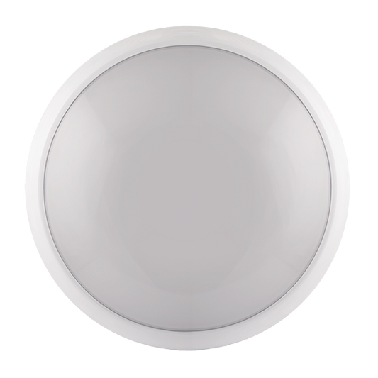 ESP D1620WH Duceri 14W CCT LED Circular Emergency Bulkhead with Microwave Sensor IP65 White