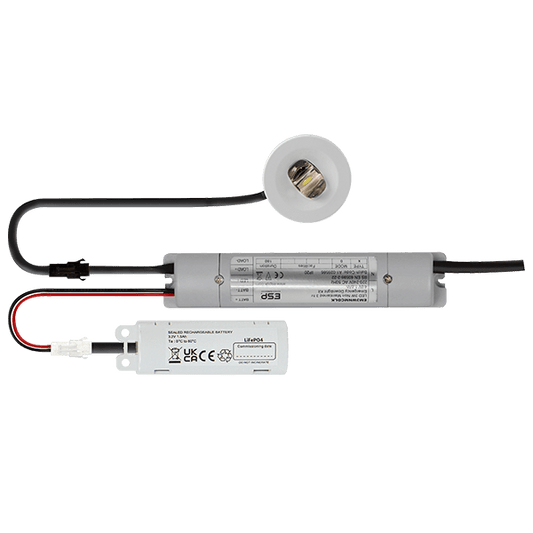 ESP D2401WH Duceri 3W LED Emergency Downlight with Corridor Lens 5500K IP20 White