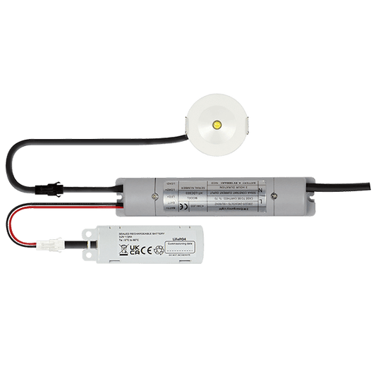 ESP D2402MF Duceri 3W LED Emergency Downlight with Open Lens 5500K IP20 White