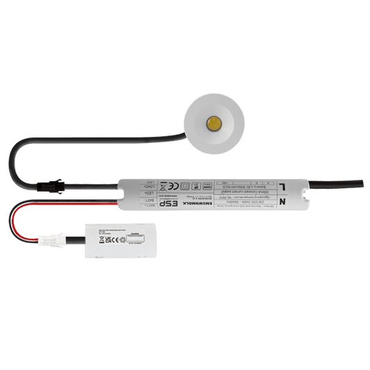 ESP D2413WH Duceri 5W LED Emergency Downlight with Open Lens 5500K IP20 White