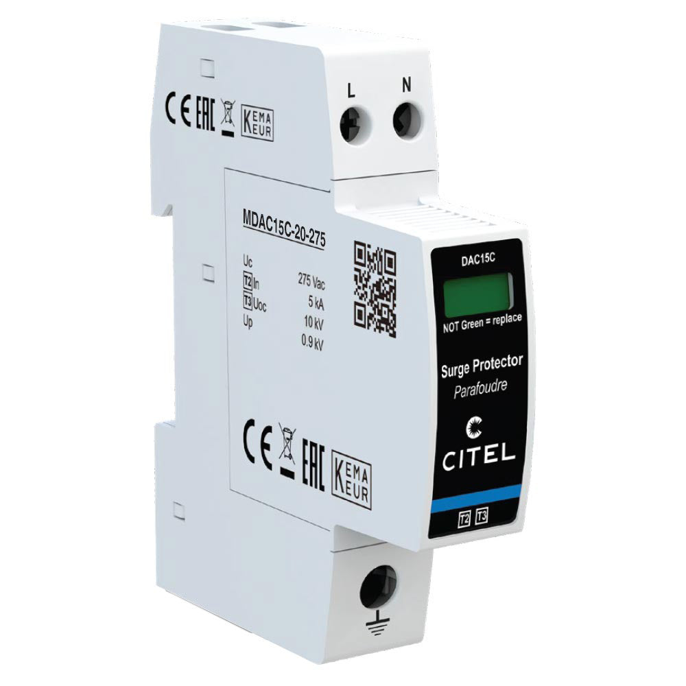 Switchtec DAC15C-20-275 Citel 15KA 1P+N TN Type 2+3 Surge Protection Device