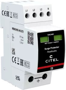 Switchtec DAC40C-40-275 Citel 40KA 3P+N TN Type 2+3 Surge Protection Device