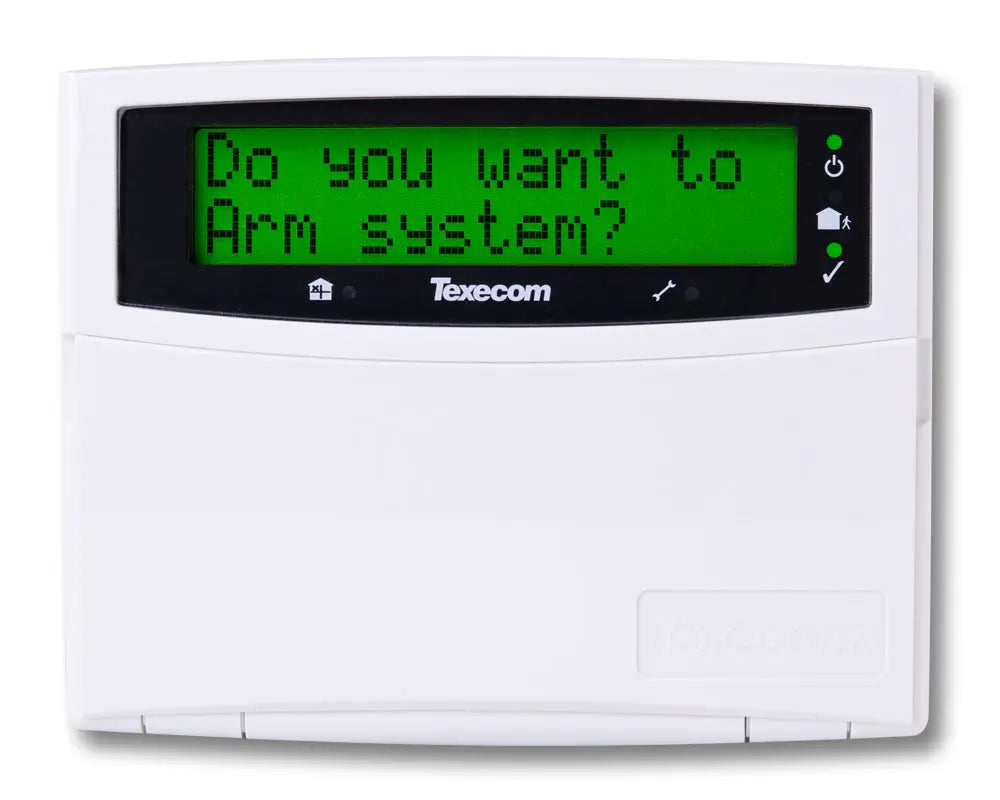 Texecom DBB-0001 Premier LCDL Keypad (Large Display) White