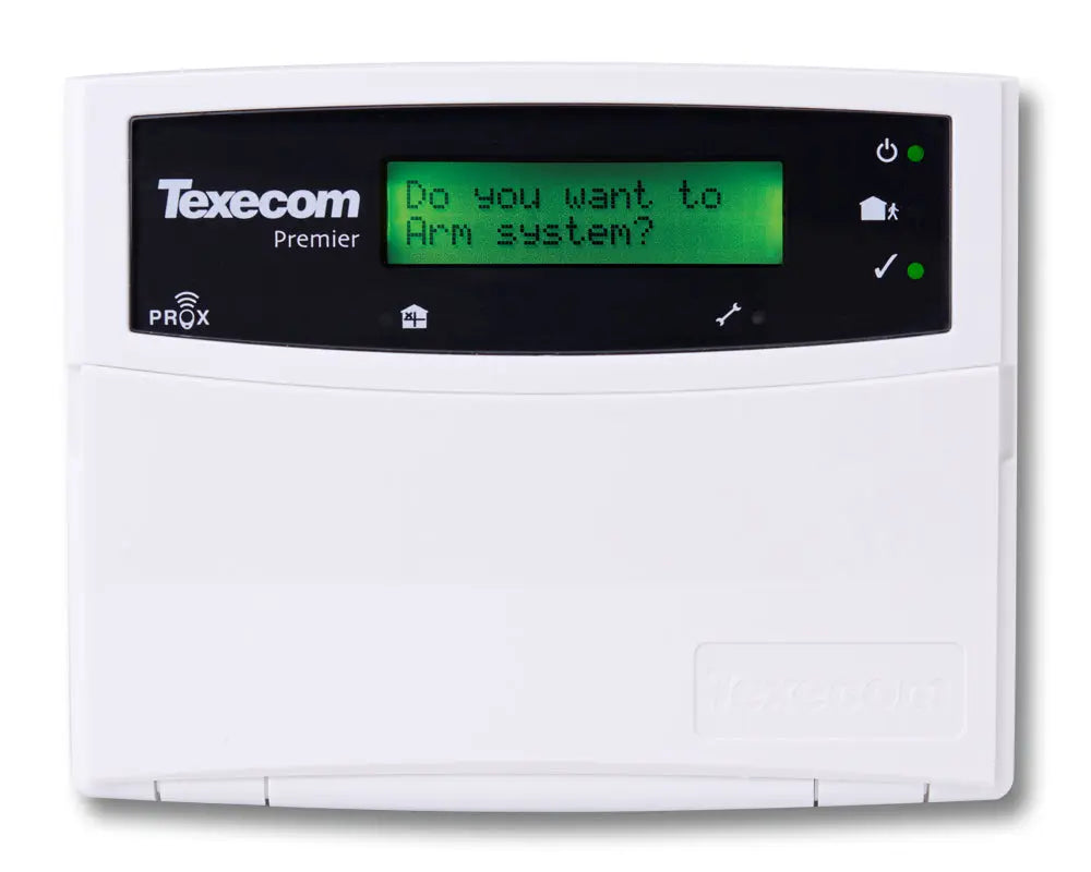 Texecom DBC-0001 Premier Elite LCDP Keypad with Proximity Tag Sensor White