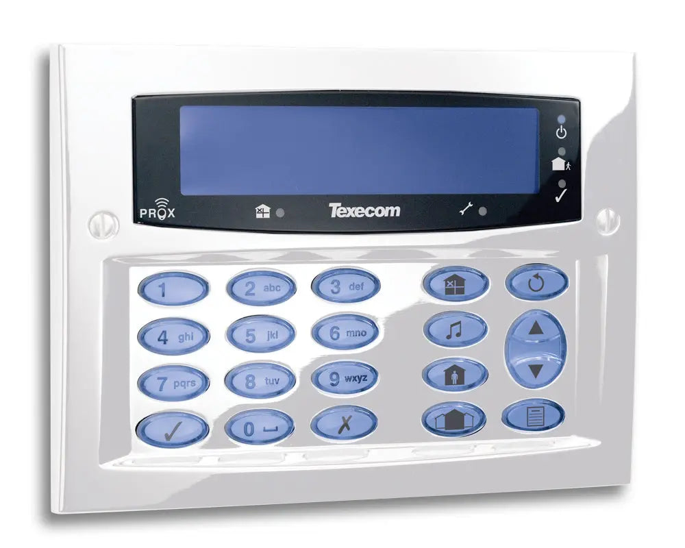 Texecom DBD-0170 Premier Elite FMK Flush Mount LCD Keypad White