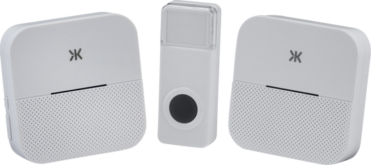 Knightsbridge DC015 Wireless Plug In Dual Receiver Door Chime White