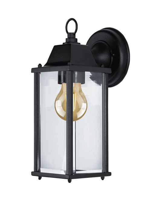 Kosnic DELR-BLK Delta E27 Rectangular Lantern IP43 Black