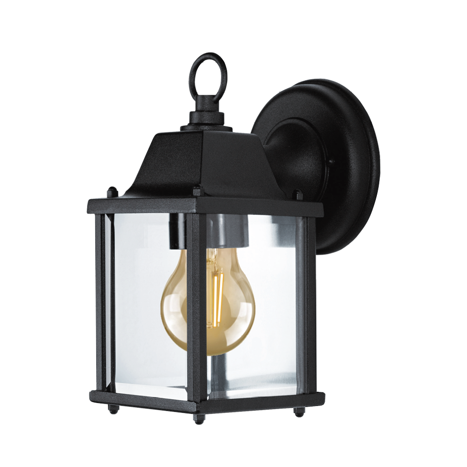 Kosnic DELS-BLK Delta E27 Square Lantern IP43 Black