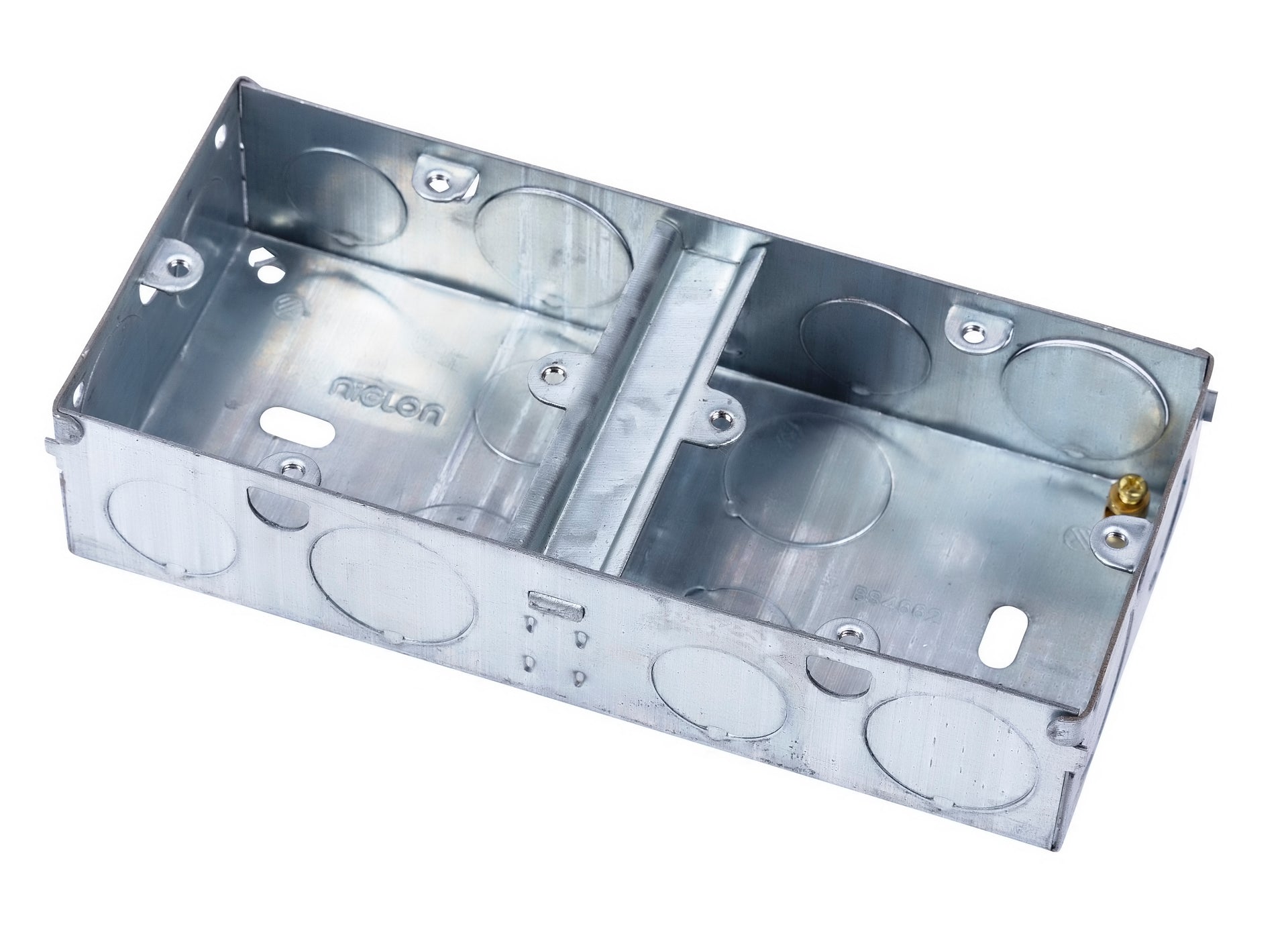 Niglon DES1 2 x 1 Gang 25mm Metal Box