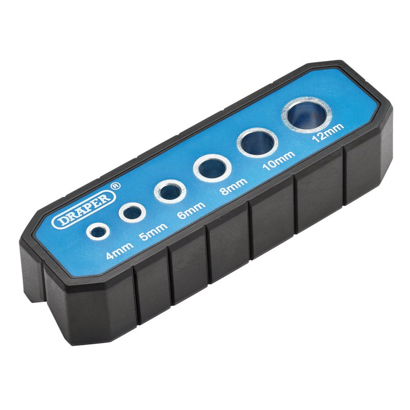 Draper DG01 4-12mm Drill Guide Black & Blue