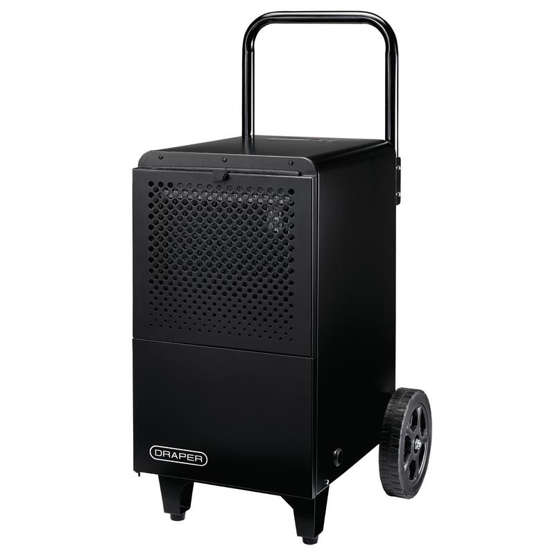 Draper DH50 900KW 50L Industrial Dehumidifier 230V Black