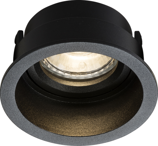 Knightsbridge DIA1FRB  GU10 Fixed Round Anti-Glare Downlight Black
