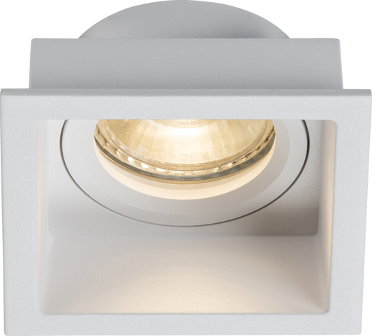 Knightsbridge DIA1FSW  GU10 Fixed Square Anti-Glare Downlight White