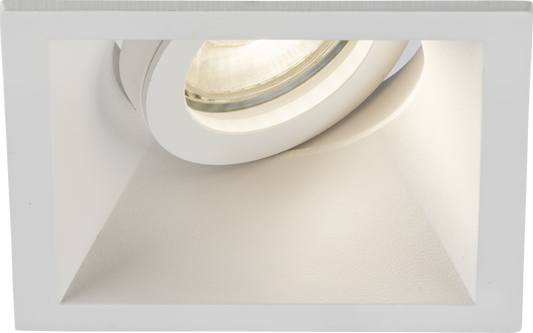 Knightsbridge DIB1TSW  GU10 Tilt Square Anti-Glare Downlight White
