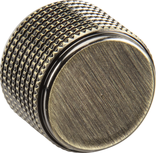 Knightsbridge DIMDAB Knurled Solid Metal Dimmer Knob Antique Brass