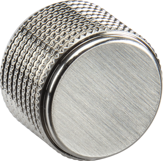 Knightsbridge DIMDBC Knurled Solid Metal Dimmer Knob Brushed Chrome
