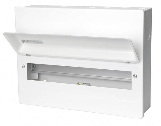 Switchtec DMC10M SCL 10 Module Metal Enclosure with Hinged Lid Grey IP40