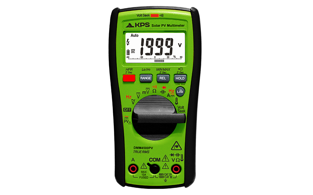 KPS DMM4500PV Solar Multimeter 1500V AC / 2000V DC