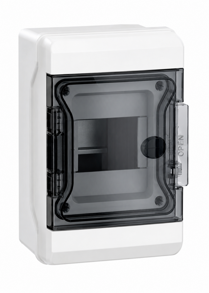 Switchtec DPC4M SCL 4 Module ABS Enclosure with Hinged Door Grey IP66