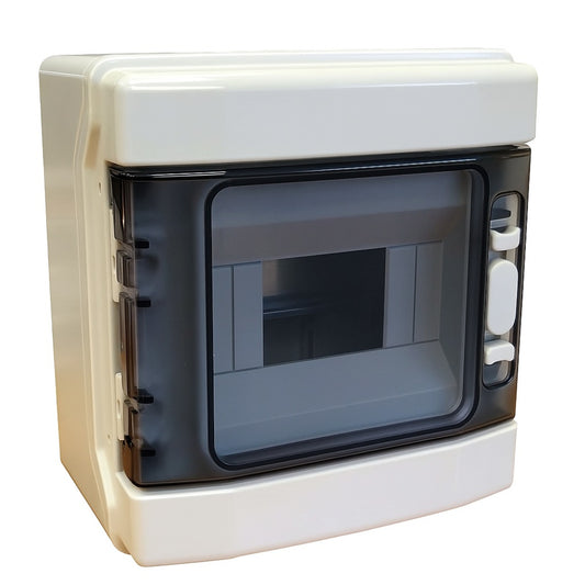 Switchtec DPC6M SCL 6 Module ABS Enclosure with Hinged Door Grey IP66