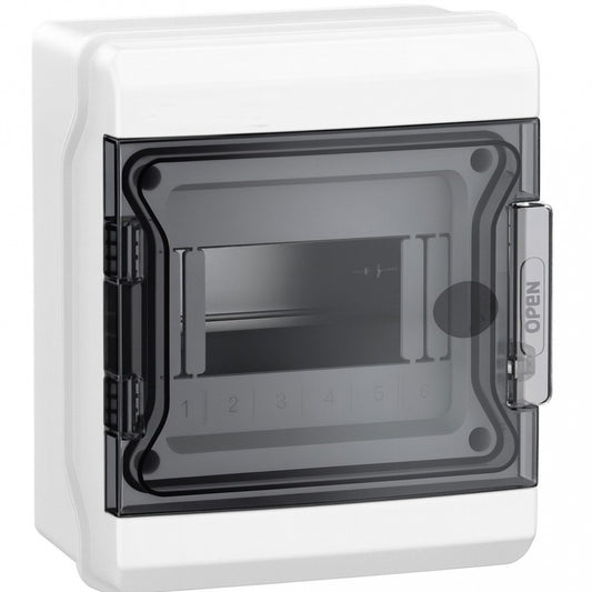Switchtec DPC6M SCL 6 Module ABS Enclosure with Hinged Door Grey IP66