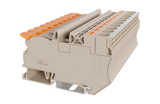 Switchtec DPH10-DP Dinkle 10mm Single Lever / Push In Din Rail Terminal Grey