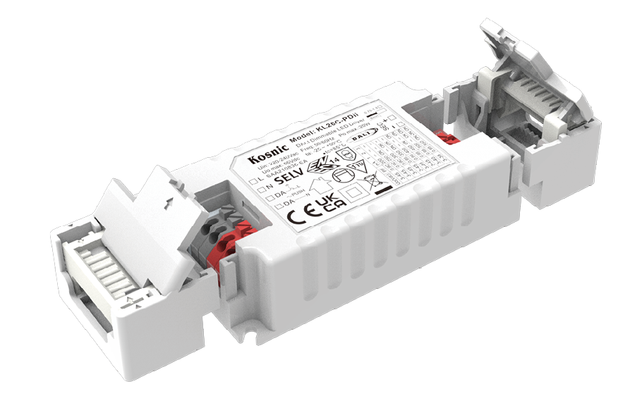 Kosnic DRC20/DA Dali-2 20W 3-45VDC Dimmable LED Driver White