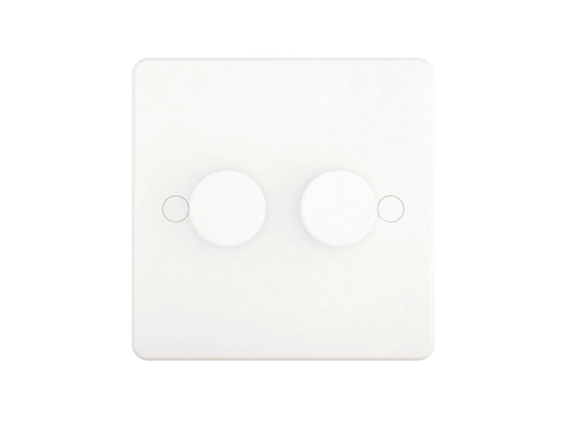 Niglon DS422P 2 Gang 2 Way 400W Dimmer White Moulded