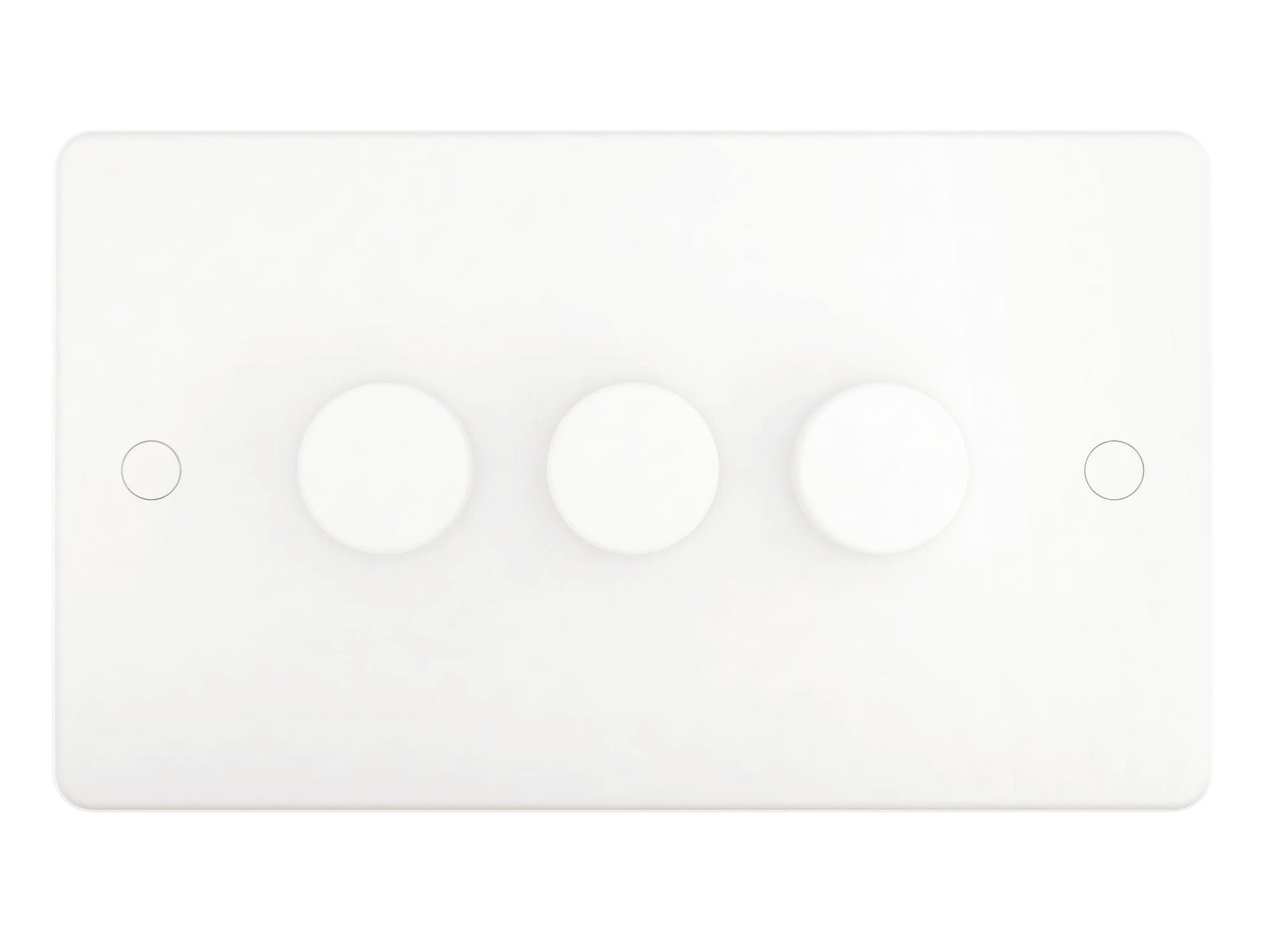 Niglon DS432P 3 Gang 2 Way 400W Dimmer White Moulded