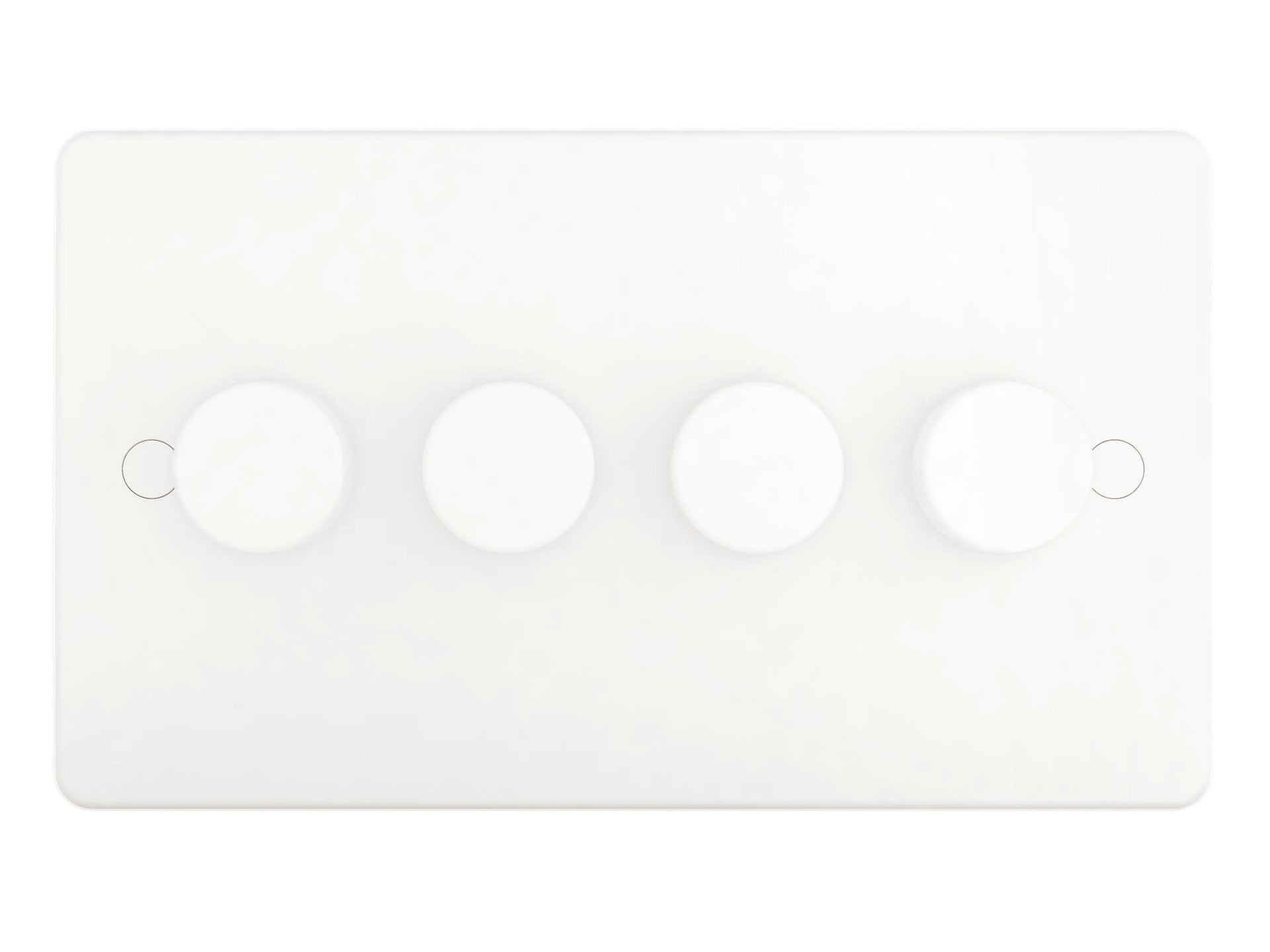 Niglon DS442P 4 Gang 2 Way 400W Dimmer White Moulded