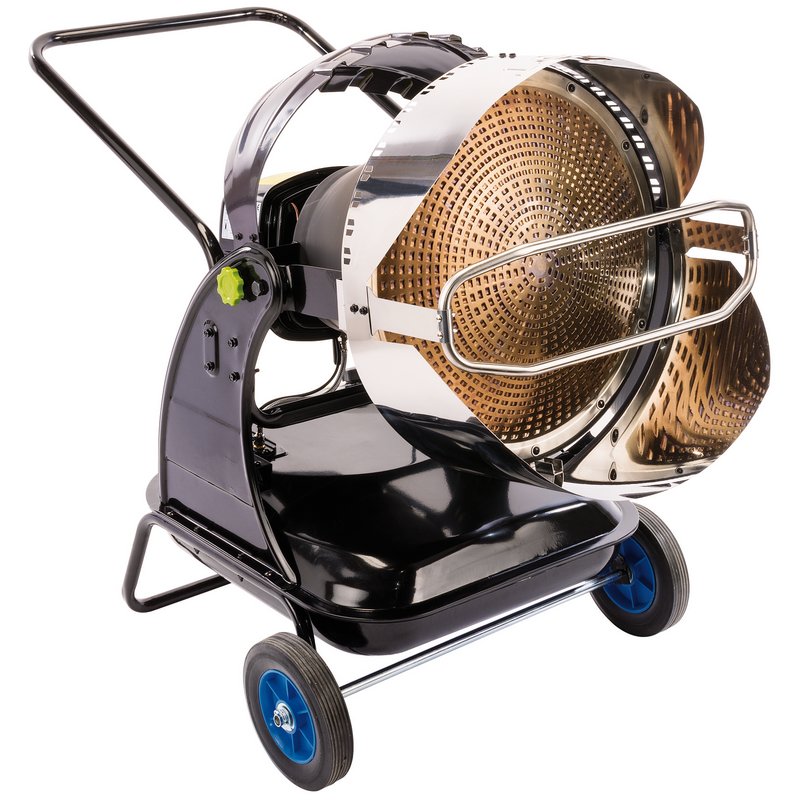 Draper DSH-IR30-B 34KW 124000BTU Jet Force Infra-Red Diesel Space Heater Black
