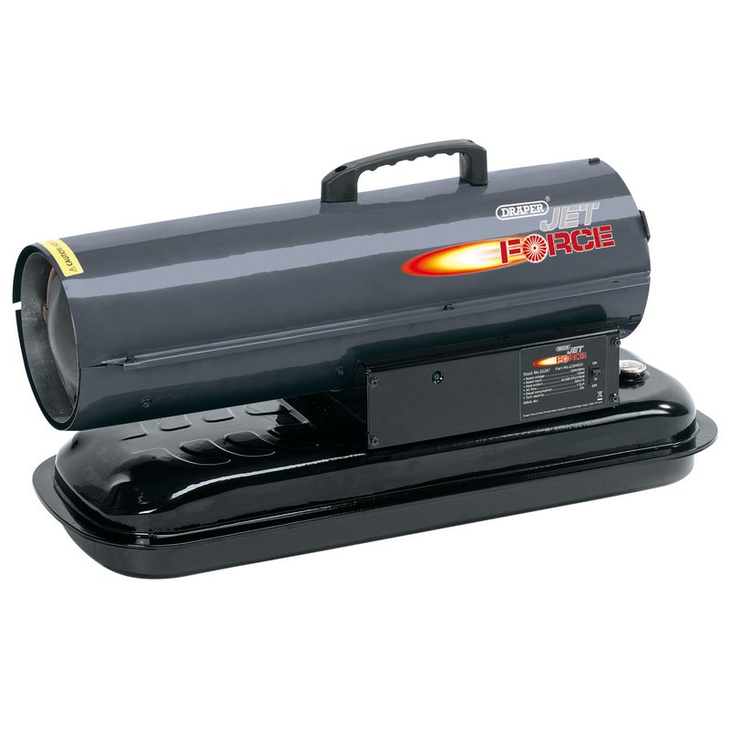 Draper DSH450 13KW 45,000BTU Jet Force Diesel and Kerosene Space Heater Black
