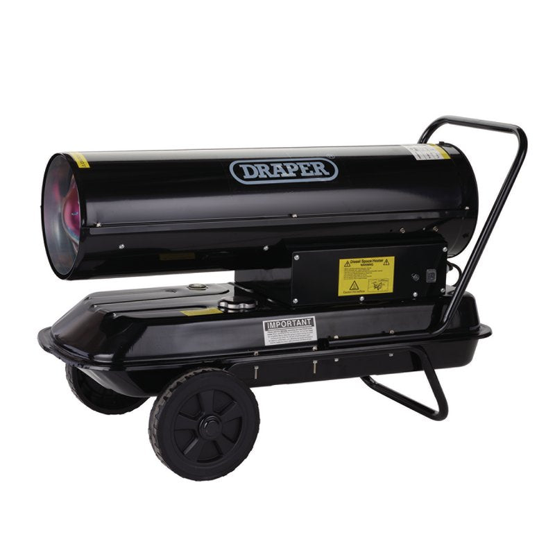 Draper DSH68 20KW 68,000BTU Diesel and Kerosene Space Heater 230V Black