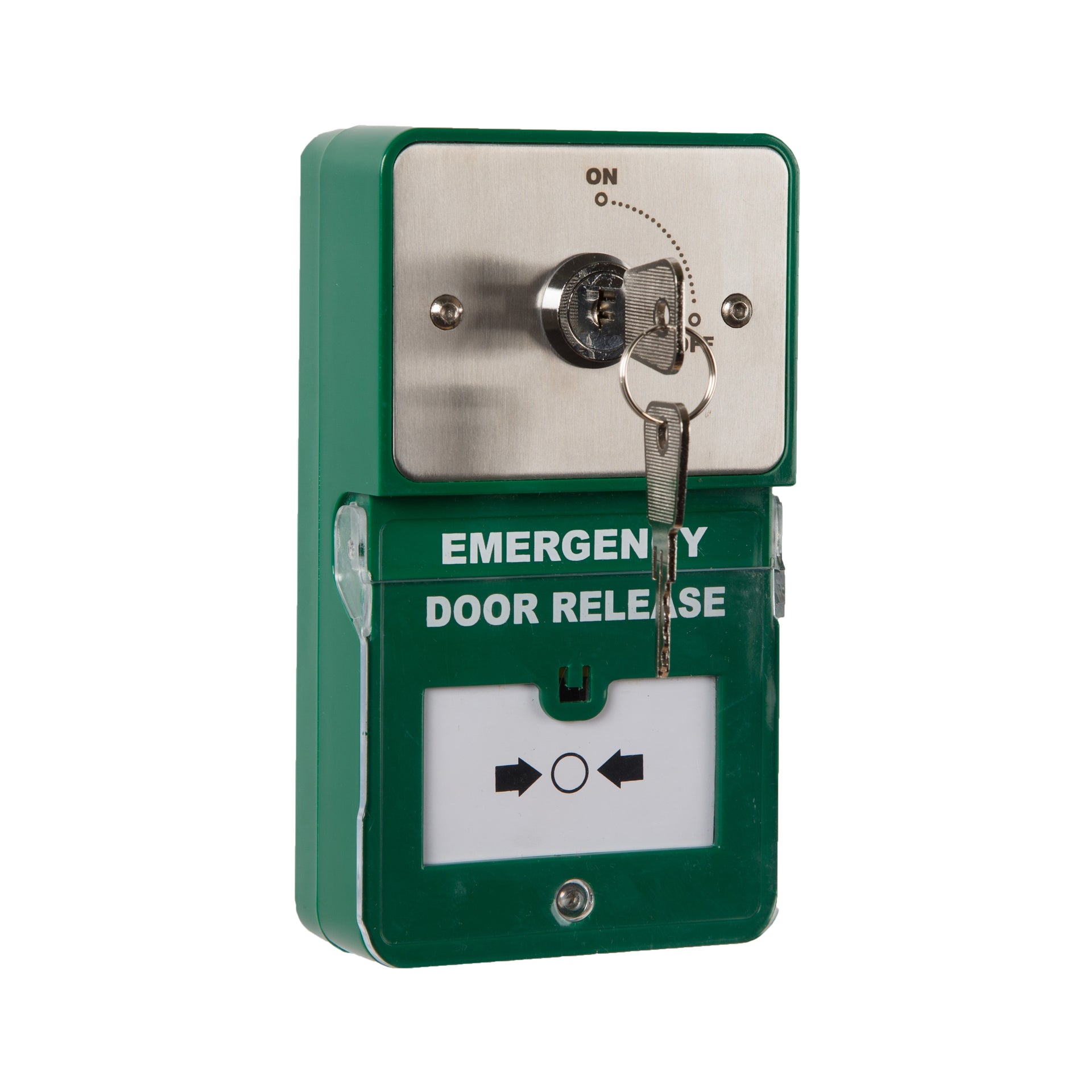 RGL DU-KS/2 2 Position Momentary Keyswitch + Emergency Door Release Dual Unit Stainless Steel