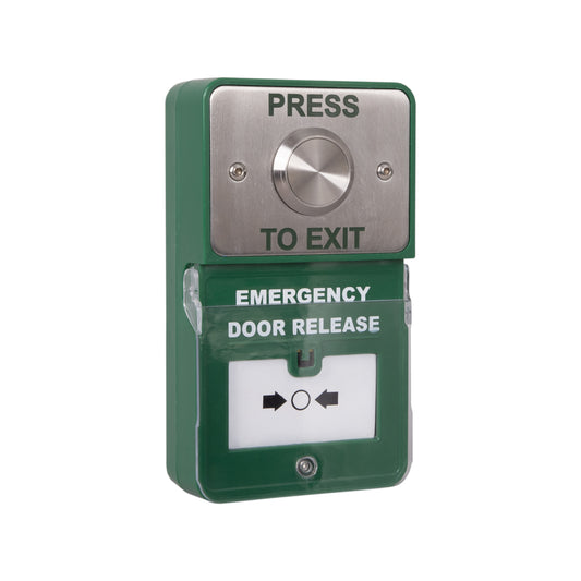 RGL DU-SS/PTE Press To Exit' + Emergency Door Release Dual Unit Stainless Steel