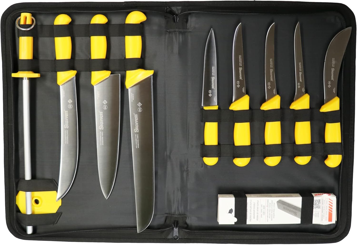 Starrett DV8696 11pc Professional Knife Set Yellow