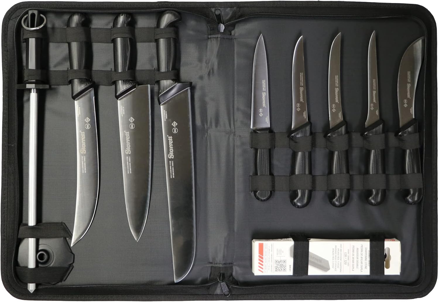 Starrett DV8699 11pc Professional Knife Set Black