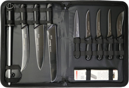 Starrett DV8699 11pc Professional Knife Set Black